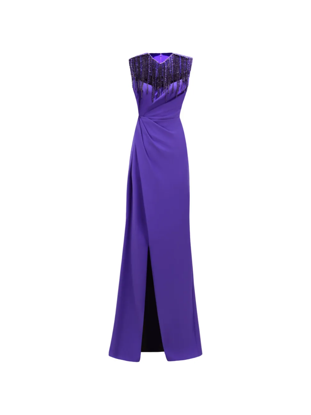 Gemy Maalouf Beaded Maxi Dress In Multi