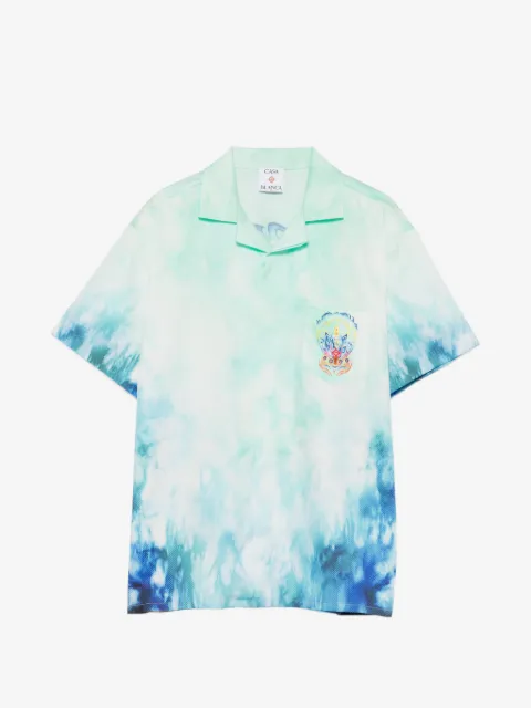 CASABLANCA KIDS tie-dye graphic-print shirt