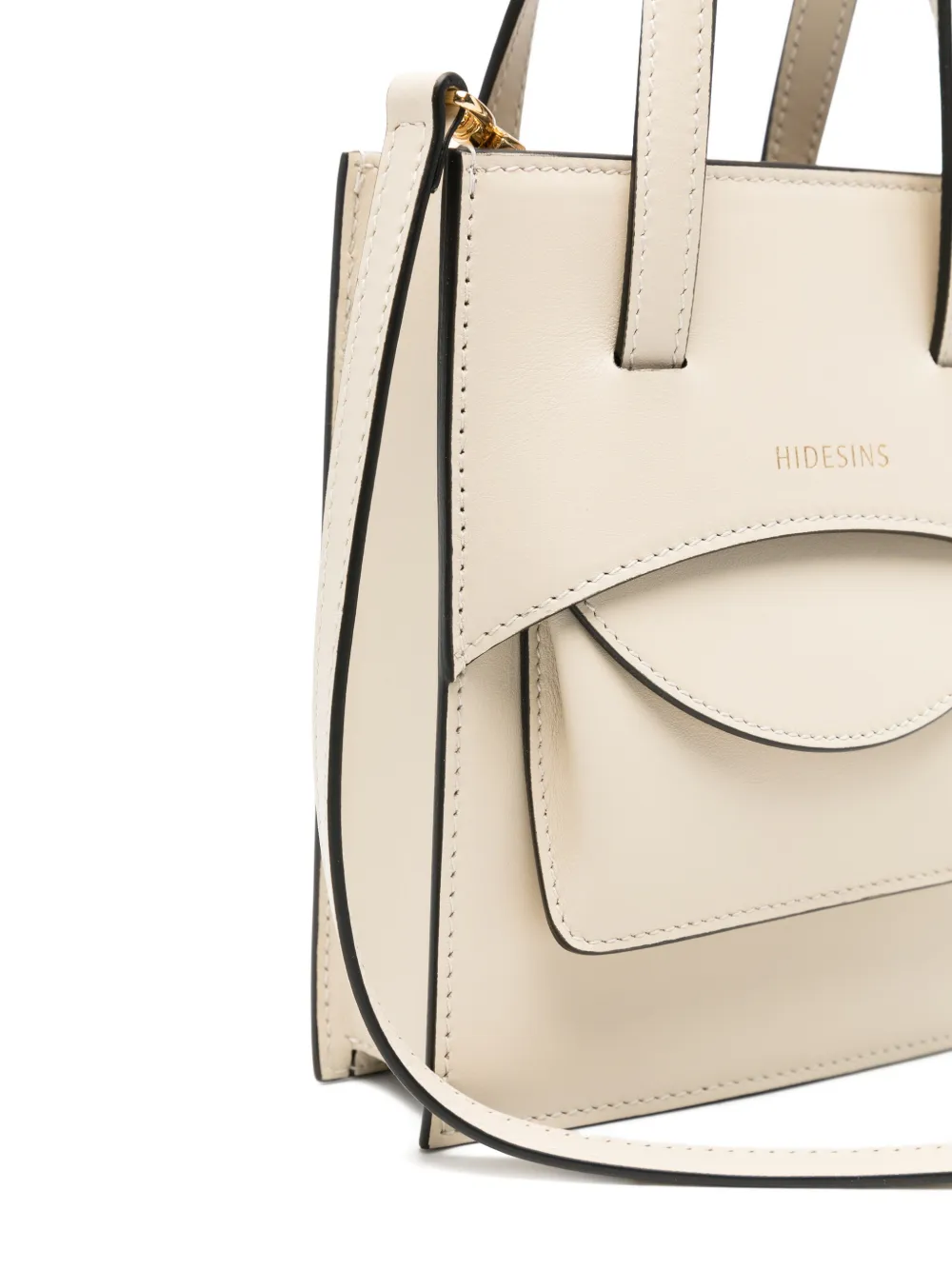  Hidesins Mini Flap-fastening Tote Bag - Neutrals 