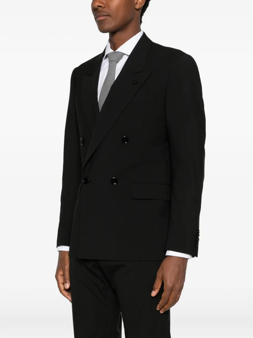 Lardini Blazer met dubbele rij knopen Zwart