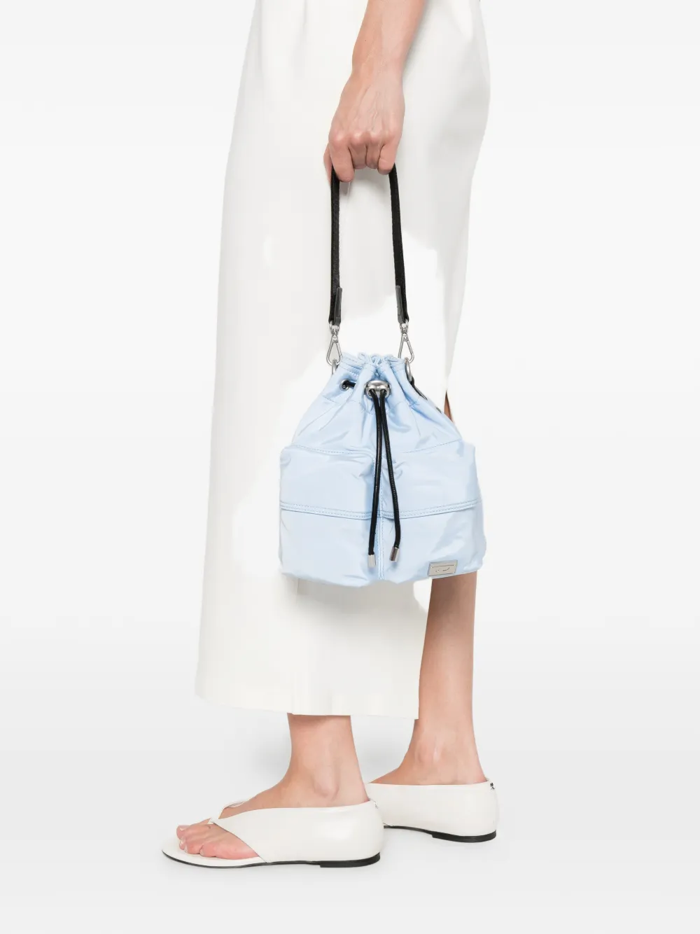  Diesel Multi-pkts Bucket X Pocket Drawstring Shoulder Bag - Blue 