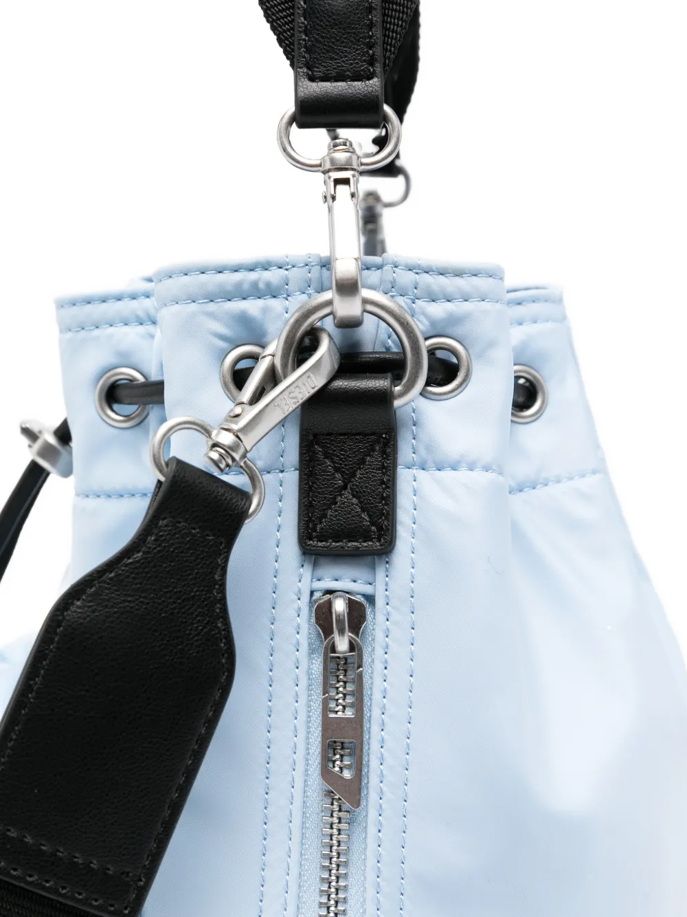 Diesel Bucket X Pocket schoudertas met trekkoord Blauw
