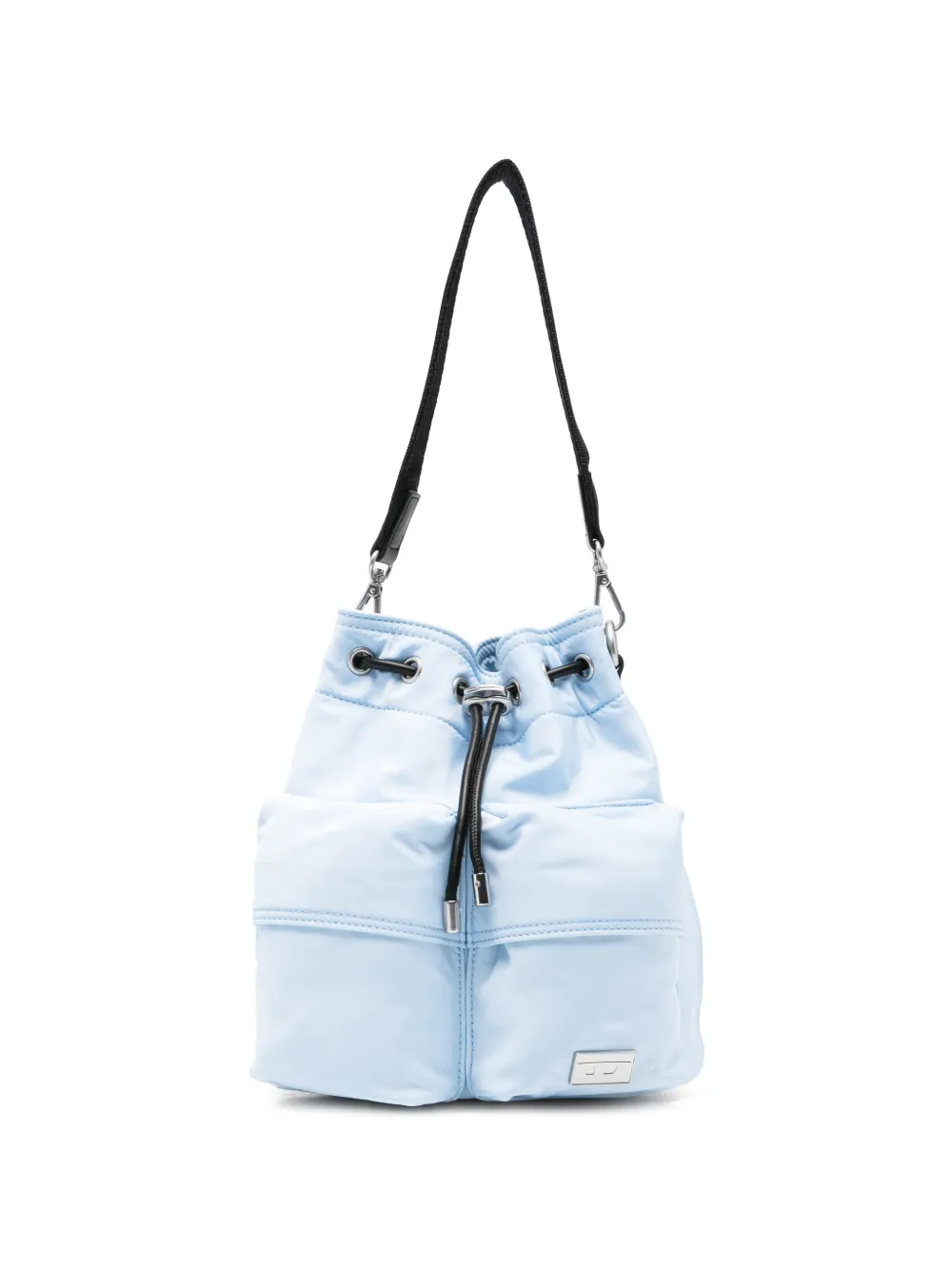 Diesel Multi-Pkts Bucket X pocket drawstring shoulder bag - Blu