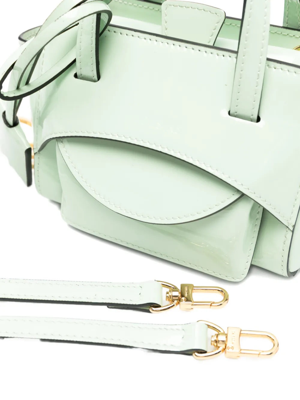  Hidesins Bolso Shopper Mini Con Asa Doble - Verde 