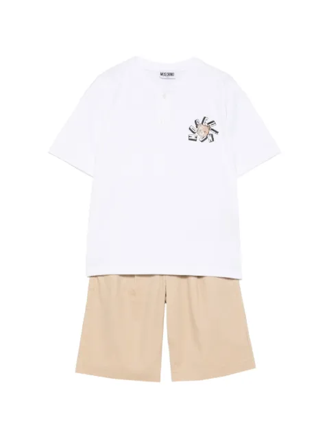 Moschino Kids set de pantalones con estampado gráfico