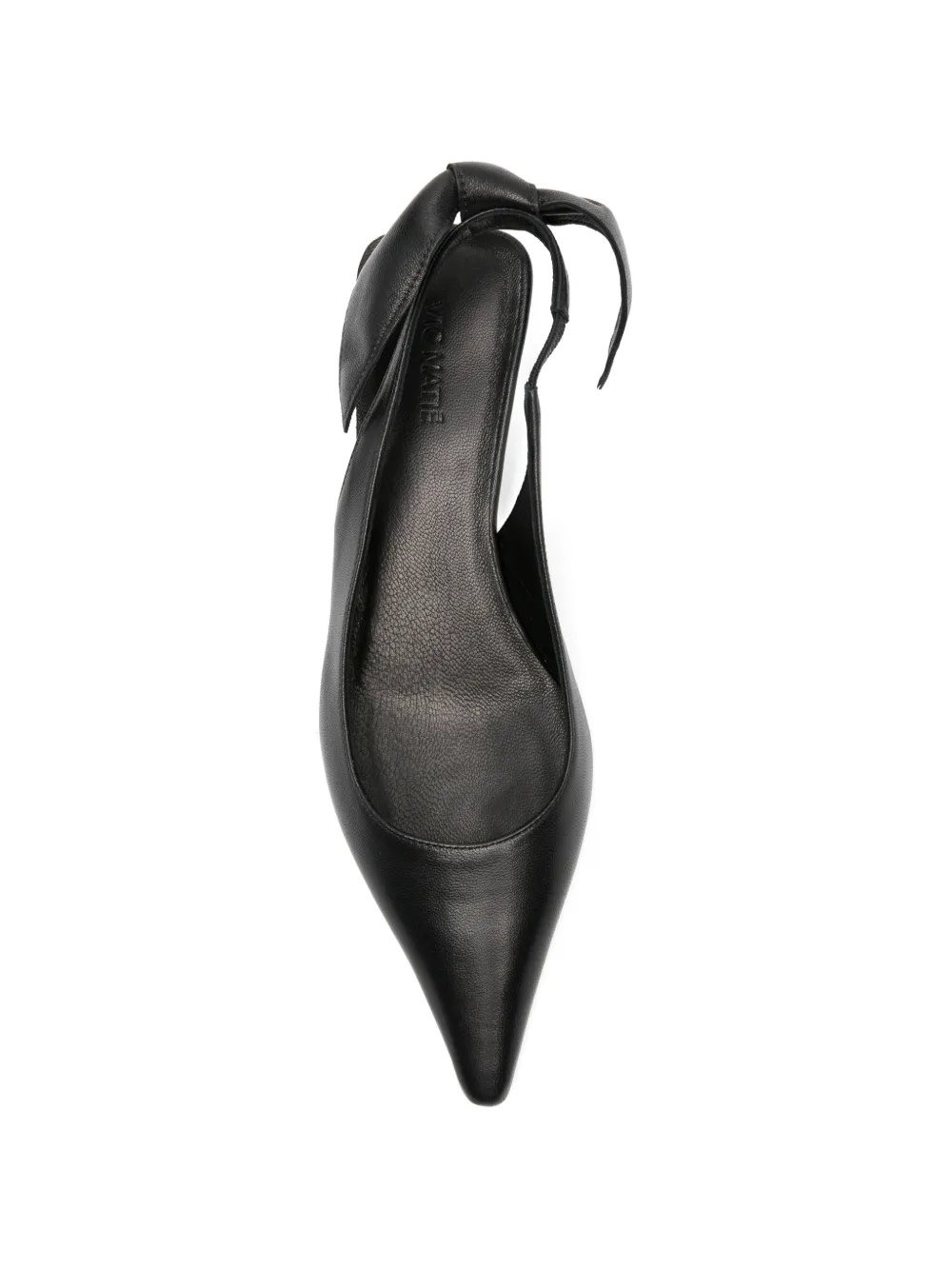 Vic Matie Pumps met puntige strik Zwart