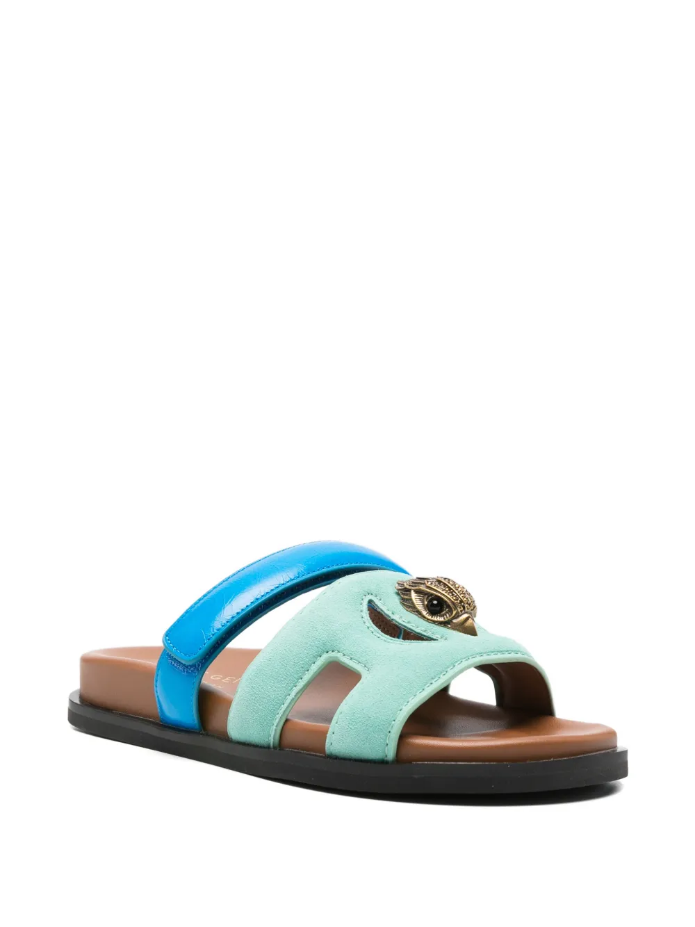 Kurt Geiger Eagle cut-out sandals Groen