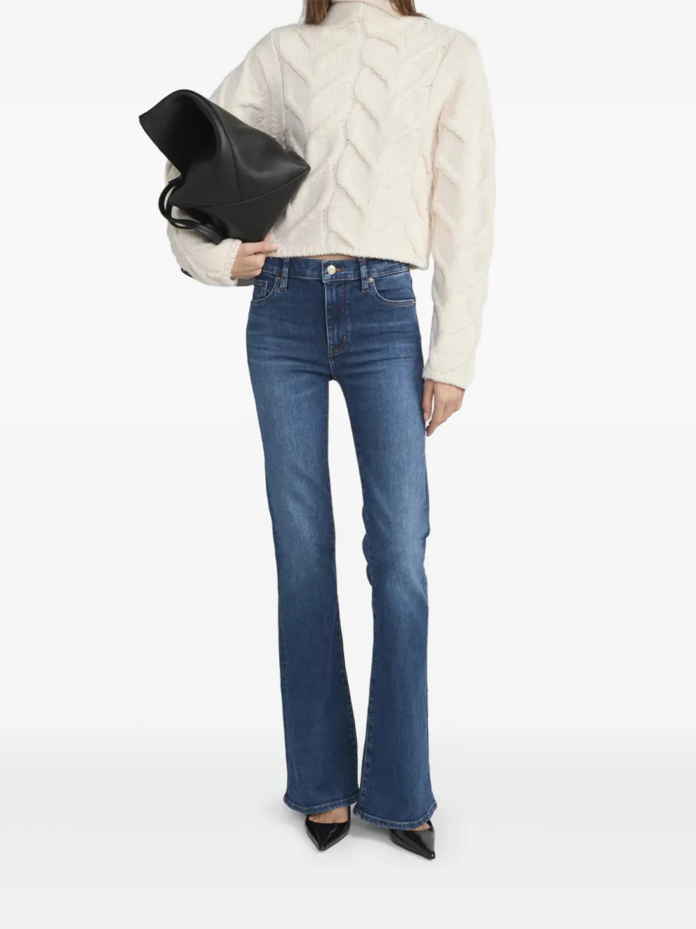  Frame The Icon Flared Jeans - Blue 