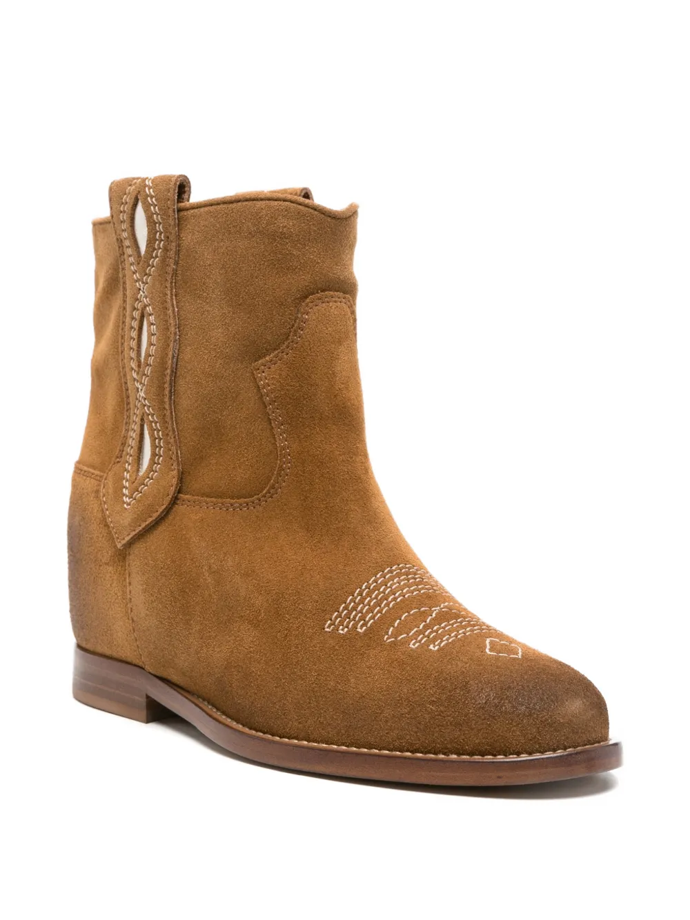 Via Roma 15 round-toe stitched boots Bruin