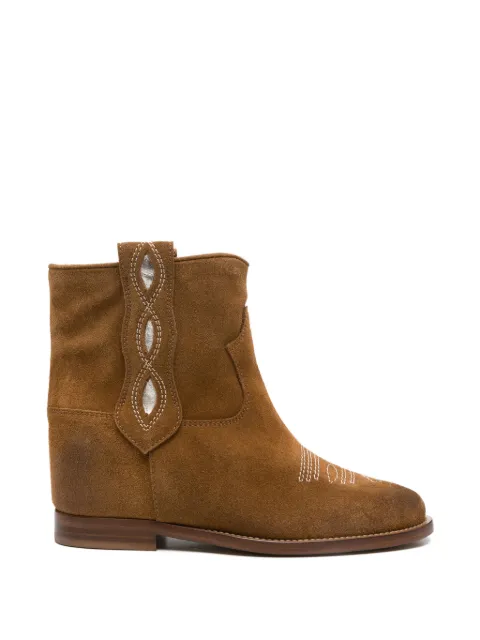 Via Roma 15 round-toe stitched boots
