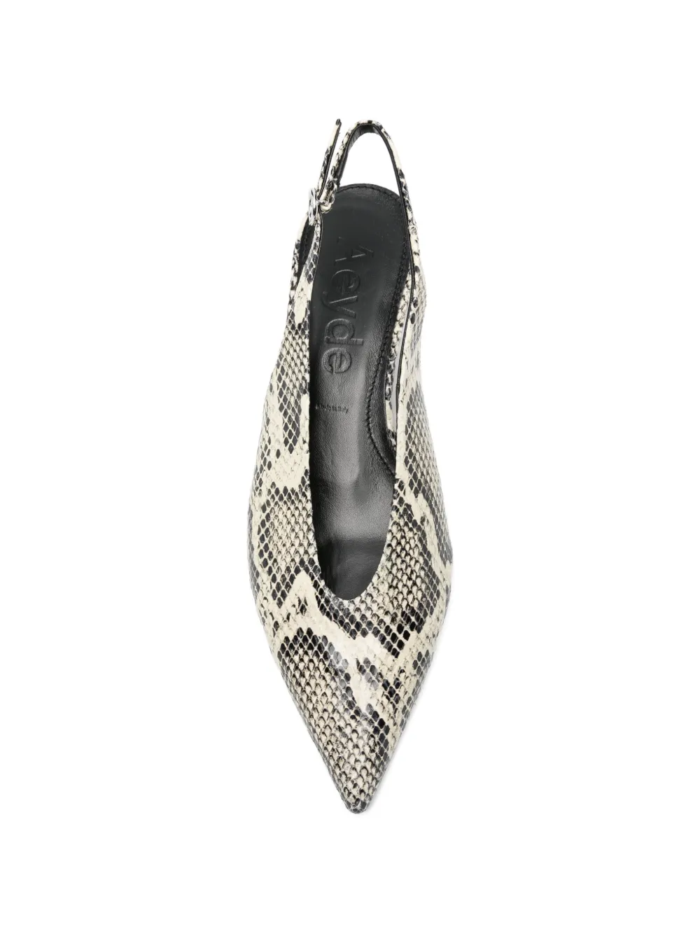 Aeyde Camila pumps met slangenprint Beige