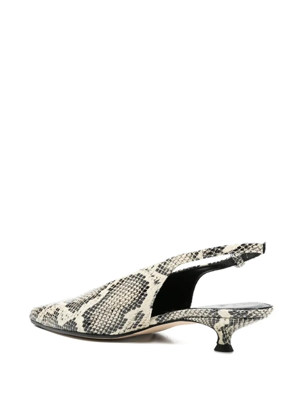 Aeyde Camila pumps met slangenprint Beige