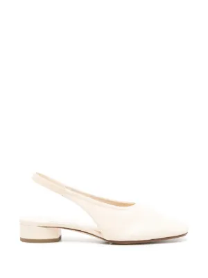 MM6 Maison Margiela スクエアトゥ パンプス | ホワイト | FARFETCH JP