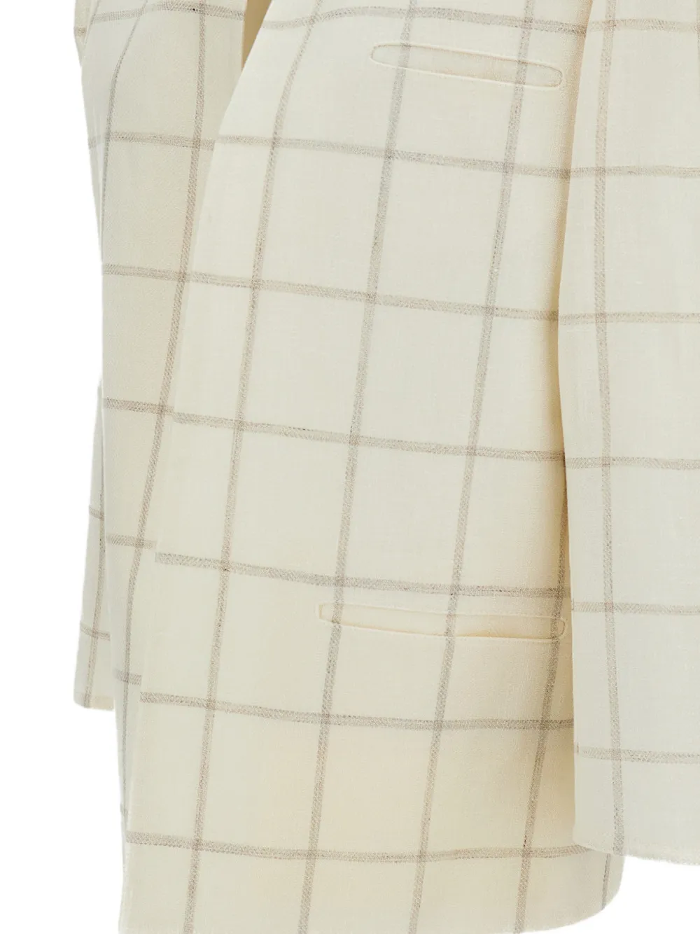  Dusan Collarless Jacket - White 