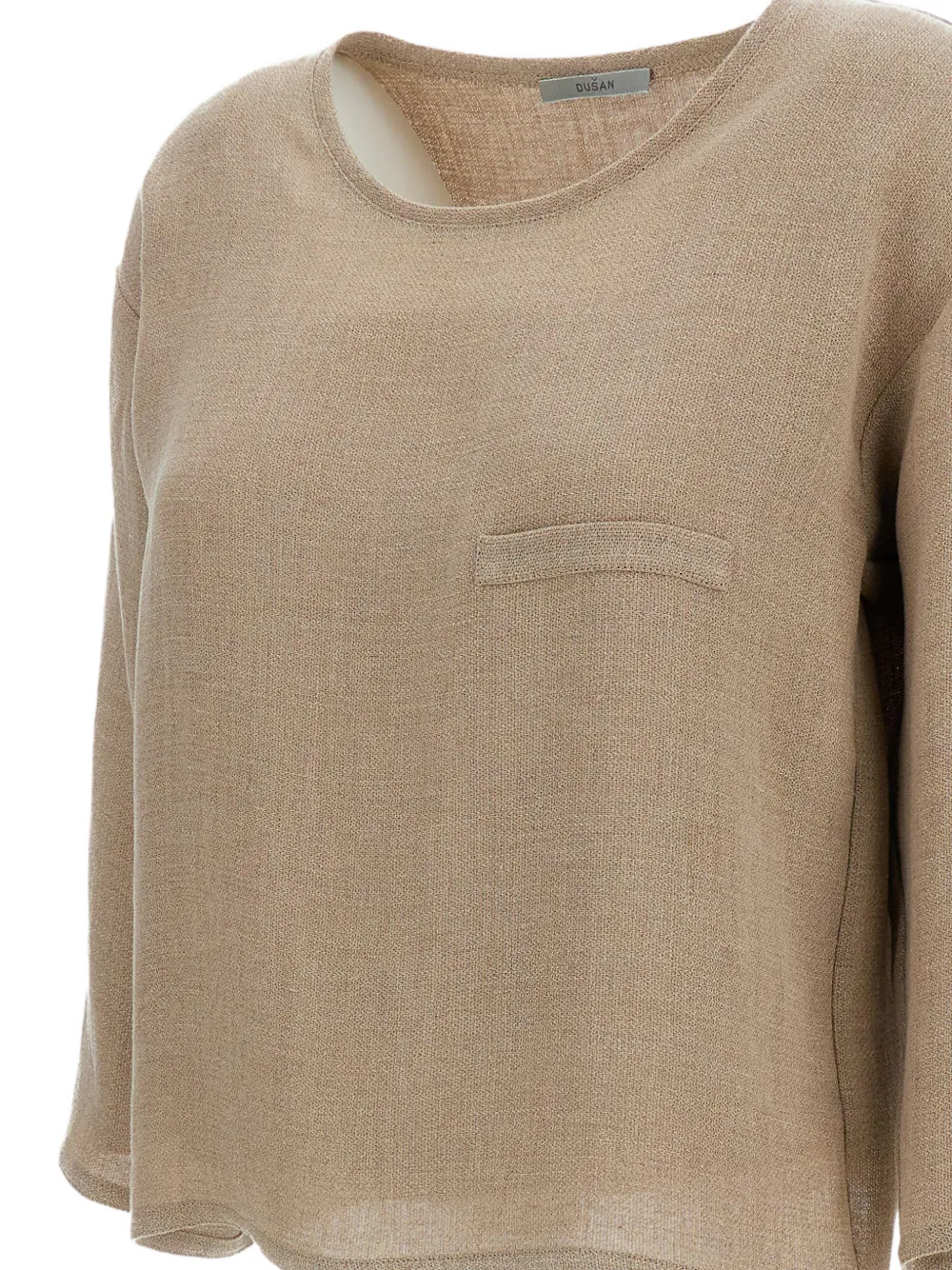  Dusan Pocket Round-neck T-shirt - Neutrals 