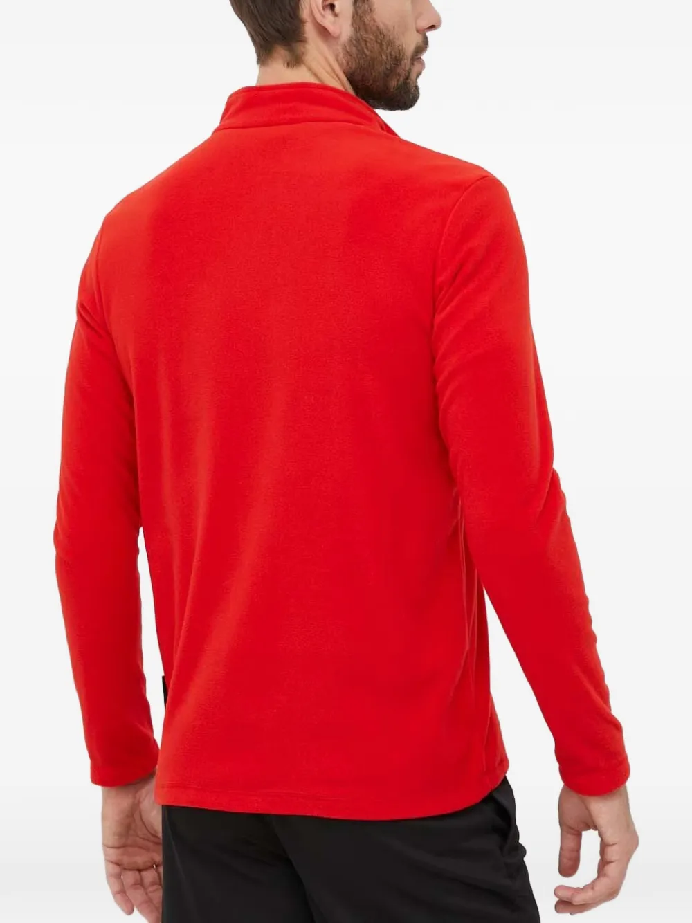 JACK WOLFSKIN quarter-zip fleece sweatshirt Rood