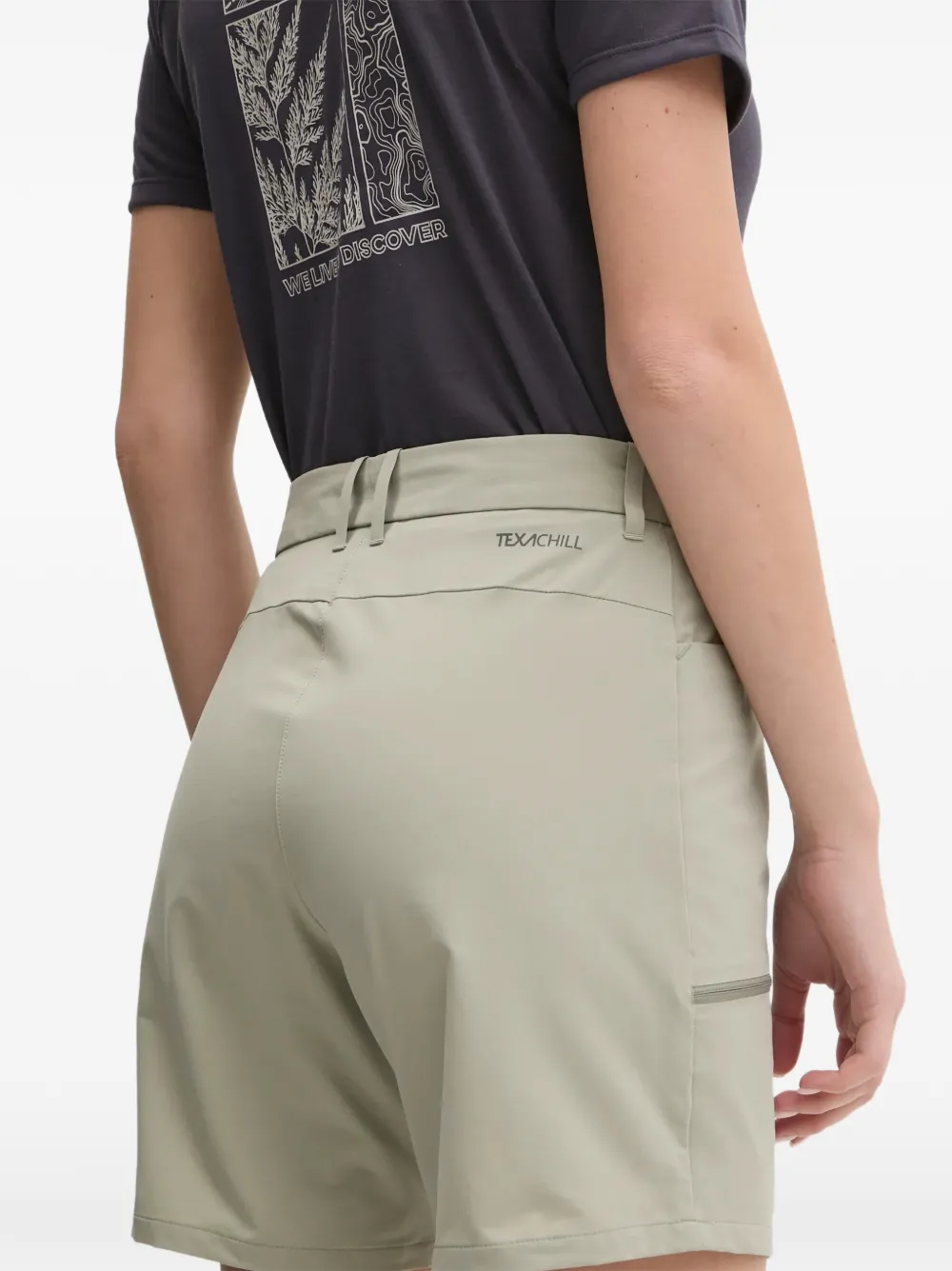 JACK WOLFSKIN Shorts met riemlussen Groen