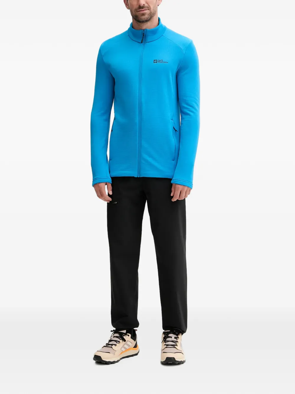 JACK WOLFSKIN Trainingsjack met rits Blauw