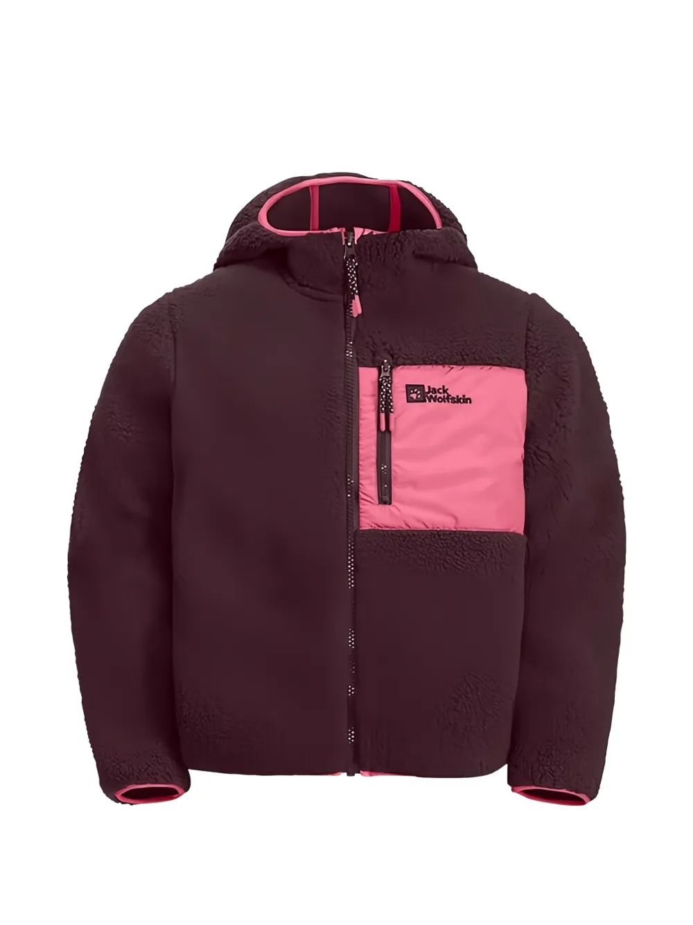 JACK WOLFSKIN Felpa Ice Curl con cappuccio - Viola