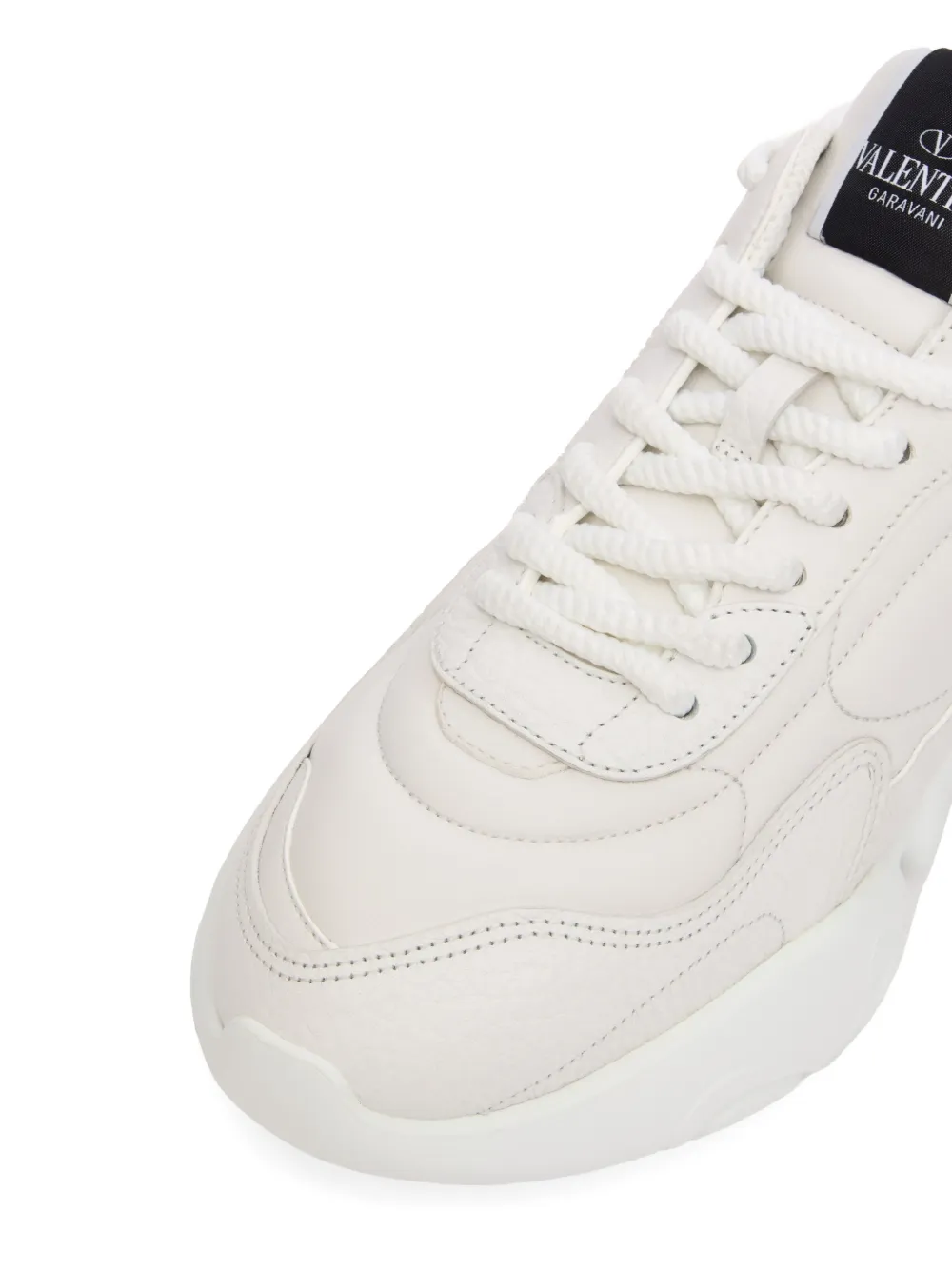 Valentino Garavani Bubbleback nappa leren sneakers Beige