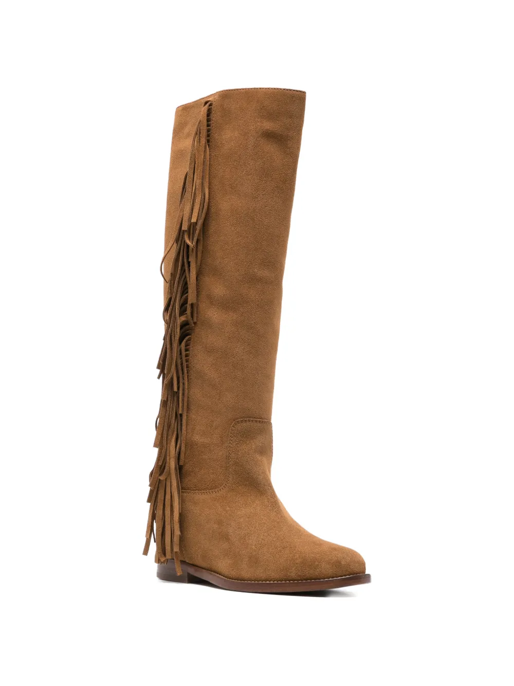 Via Roma 15 fringe-detail knee length boots Bruin