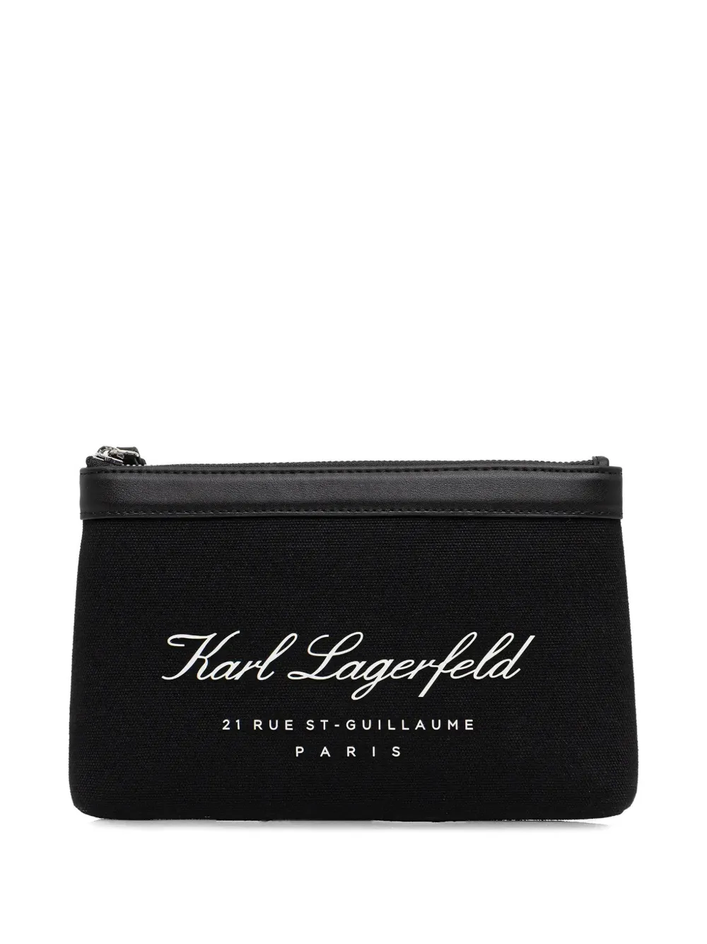 Karl Lagerfeld K/Hotel logo makeup bag - Nero