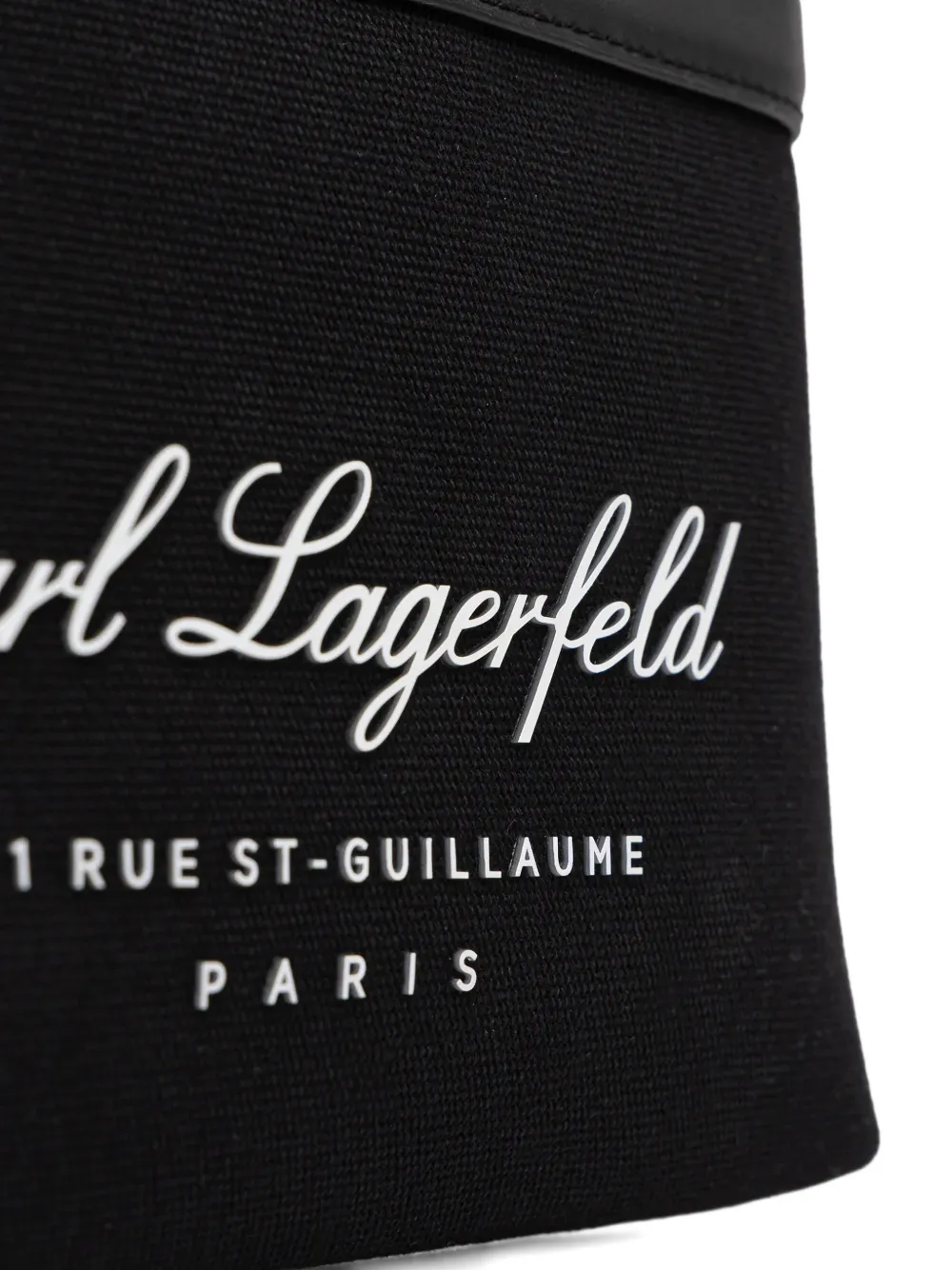 Karl Lagerfeld K Hotel make-up tas met logo Zwart