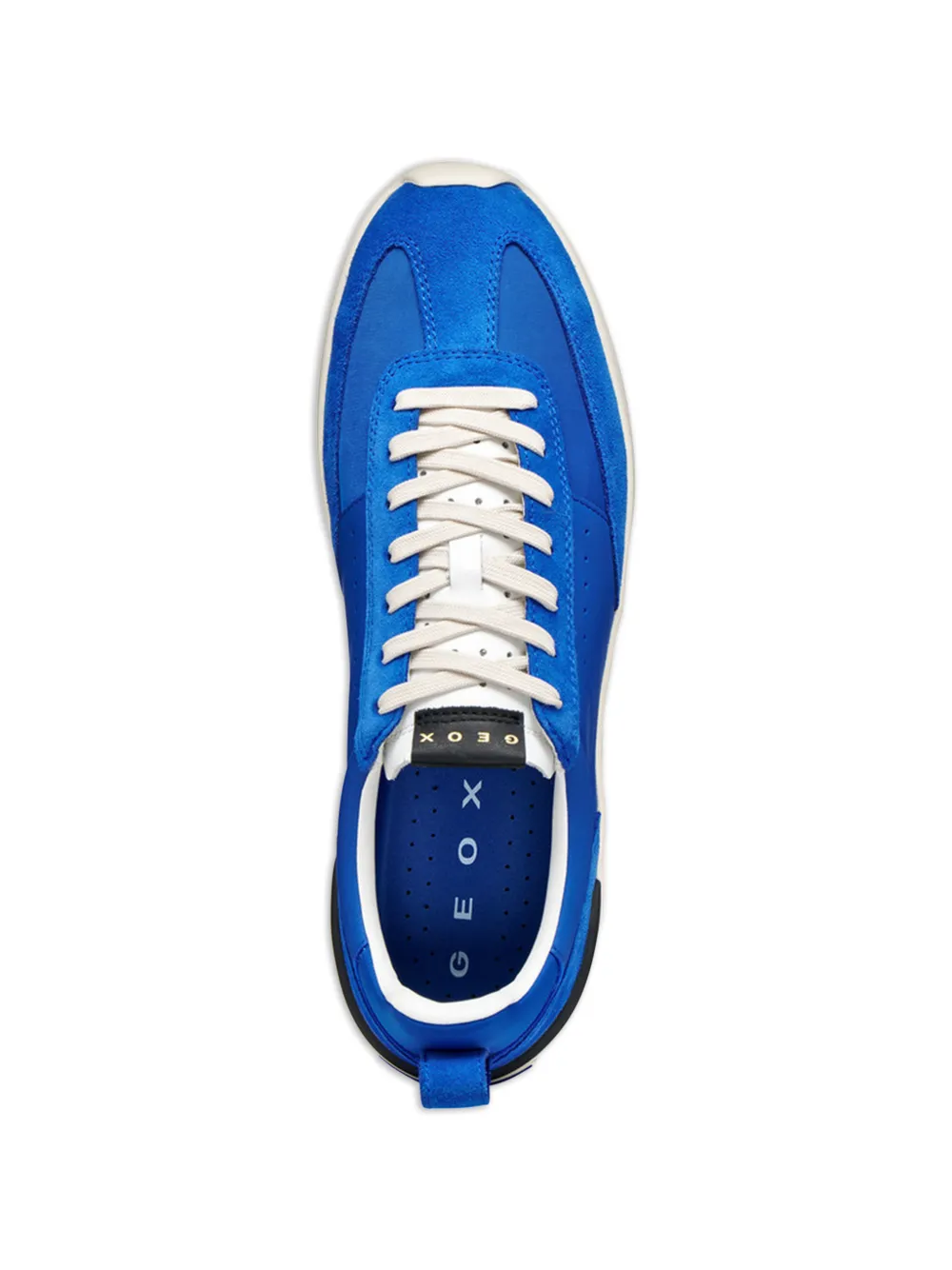 Geox Gxrn-02 sneakers met suède vlak Blauw