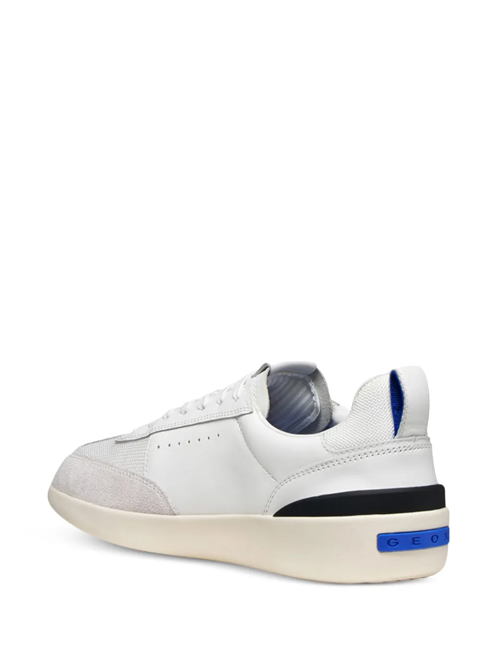 Geox Gxrn-02 sneakers met suède vlak Wit