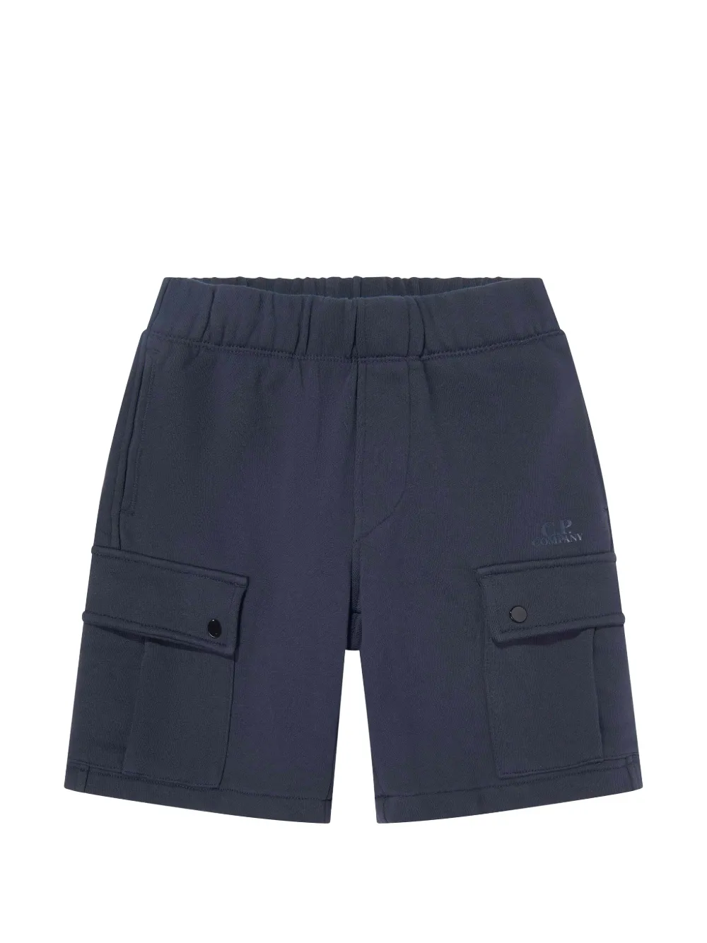 C.P. Company Kids Cargo shorts met logo-print Blauw