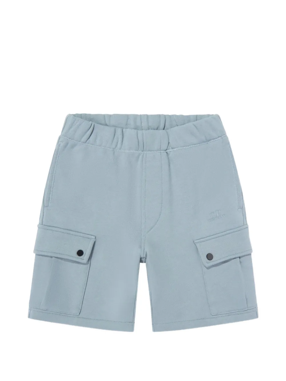 C.P. Company Kids Cargo shorts met logo-print Blauw