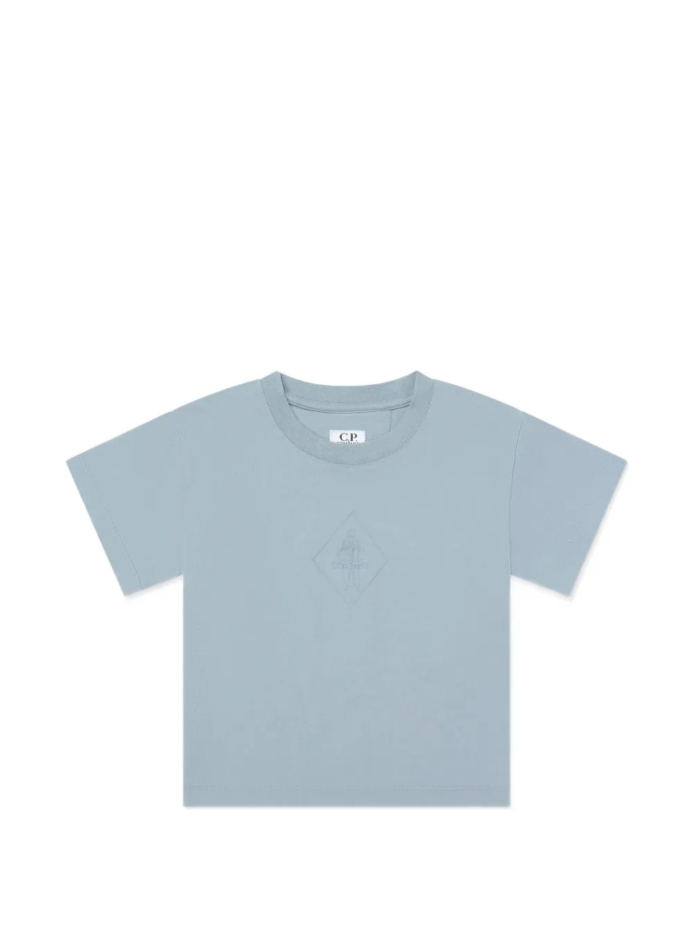 C.P. Company Kids Cargo shorts met logo-print Blauw