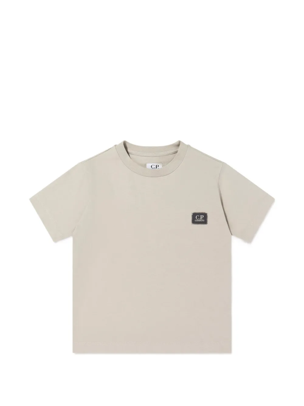 C.P. Company Kids logo-patch T-shirt - Toni neutri