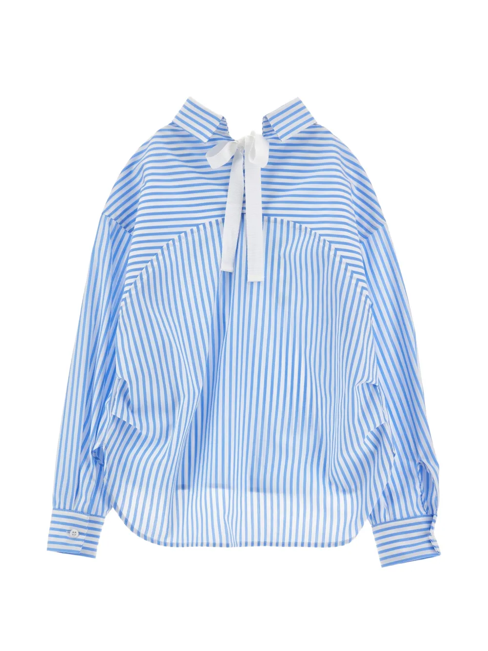  Ermanno Scervino Junior Striped Floral Shirt - Blue 