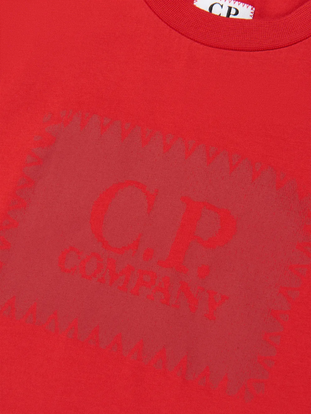 C.P. Company Kids T-shirt met logoprint Rood