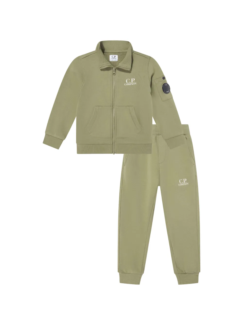 C.P. Company Kids Lens-detail tracksuit - Green