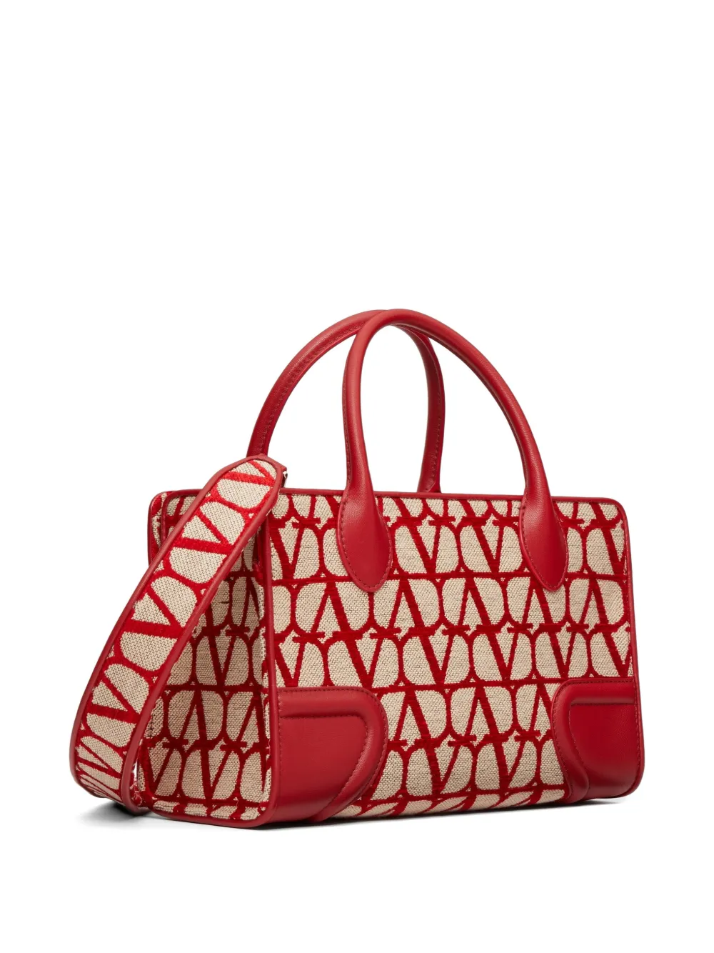 Valentino Garavani Le Quatrieme Toile Iconographe kleine shopper Rood