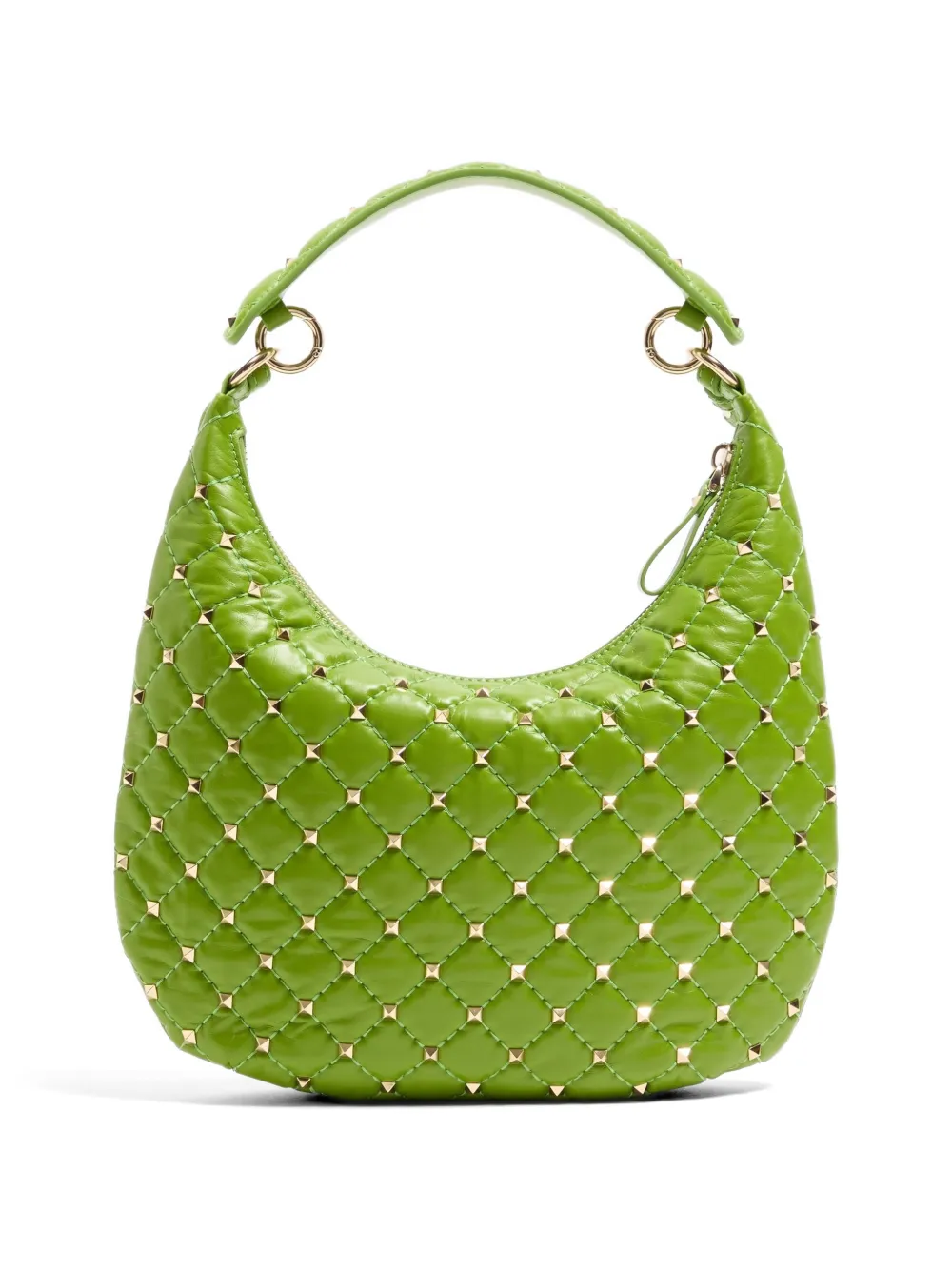 Valentino Garavani Kleine Rockstud Spike schoudertas van kalfsleer Groen