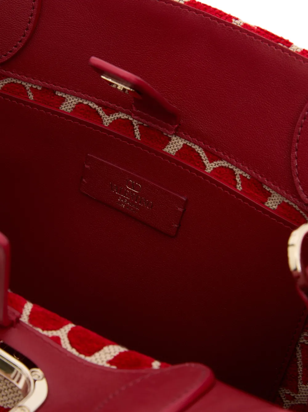 Valentino Garavani VLogo Signature Toile Iconographe handtas Rood