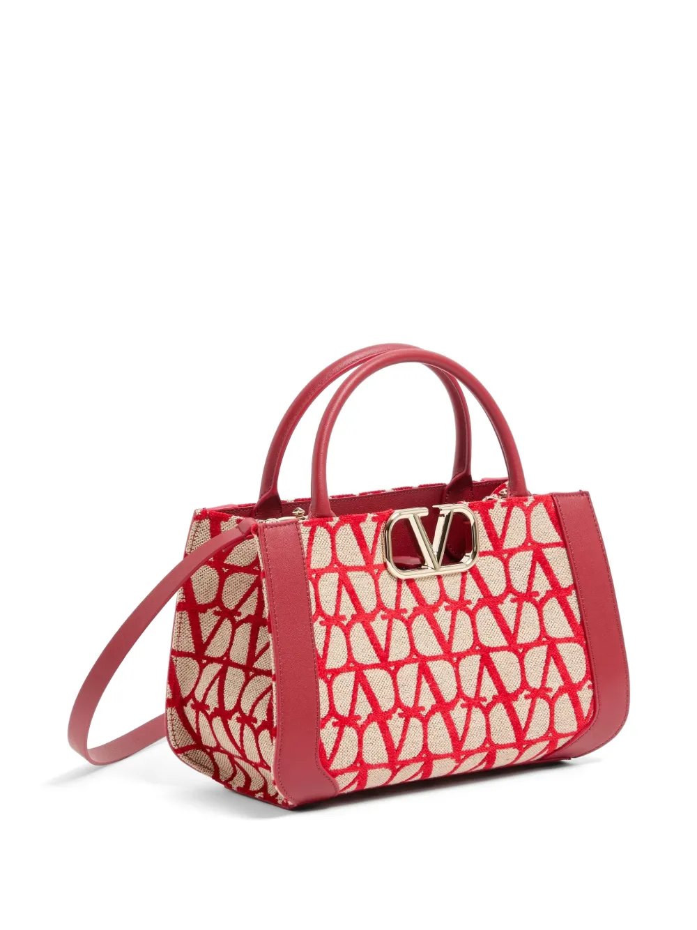 Valentino Garavani Handtas met VLogo Rood