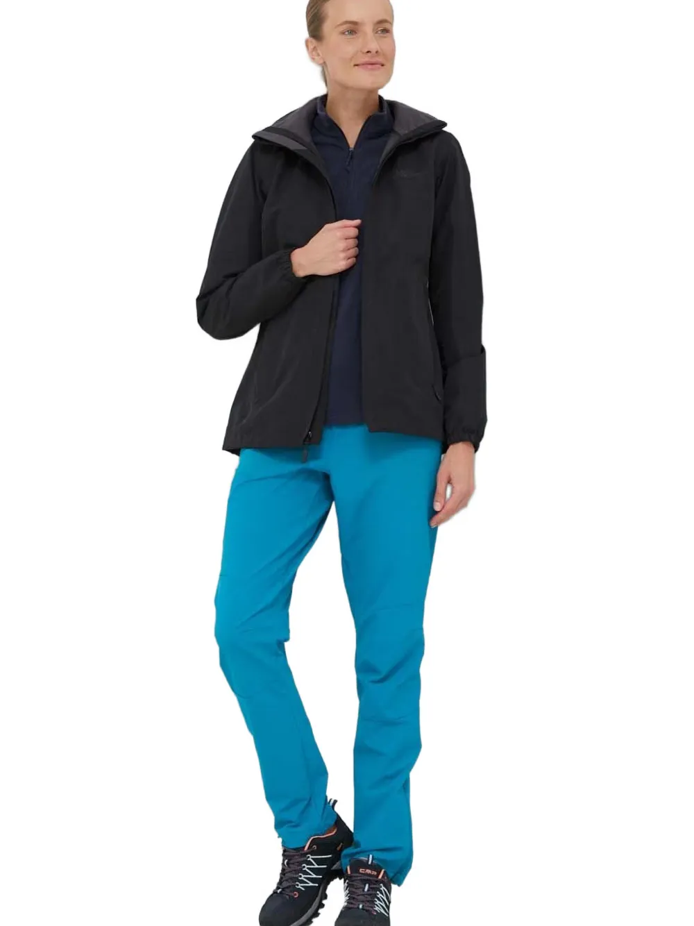 JACK WOLFSKIN zip-neck sweatshirt Blauw