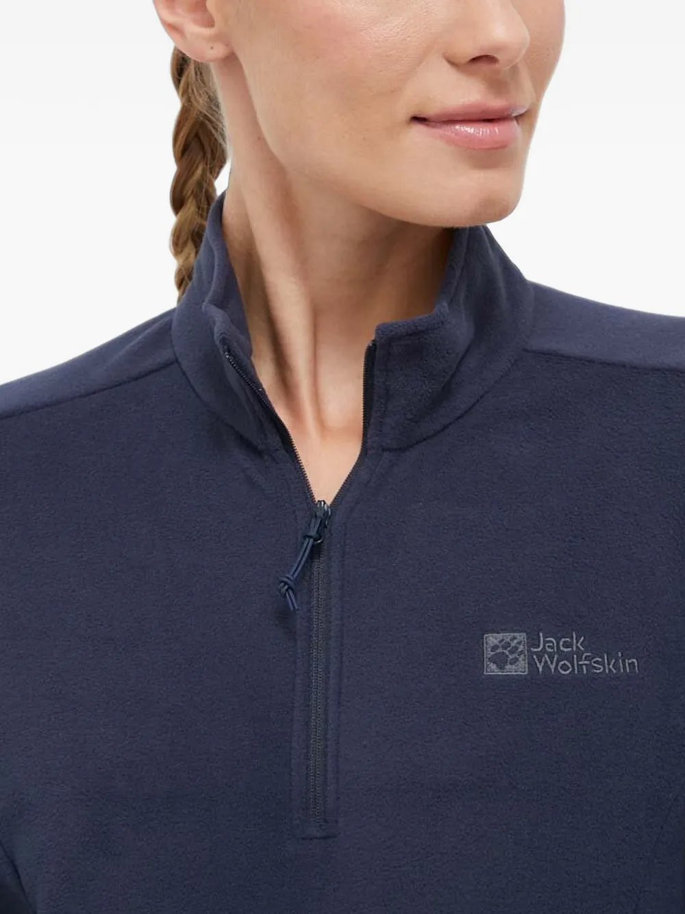 JACK WOLFSKIN zip-neck sweatshirt Blauw