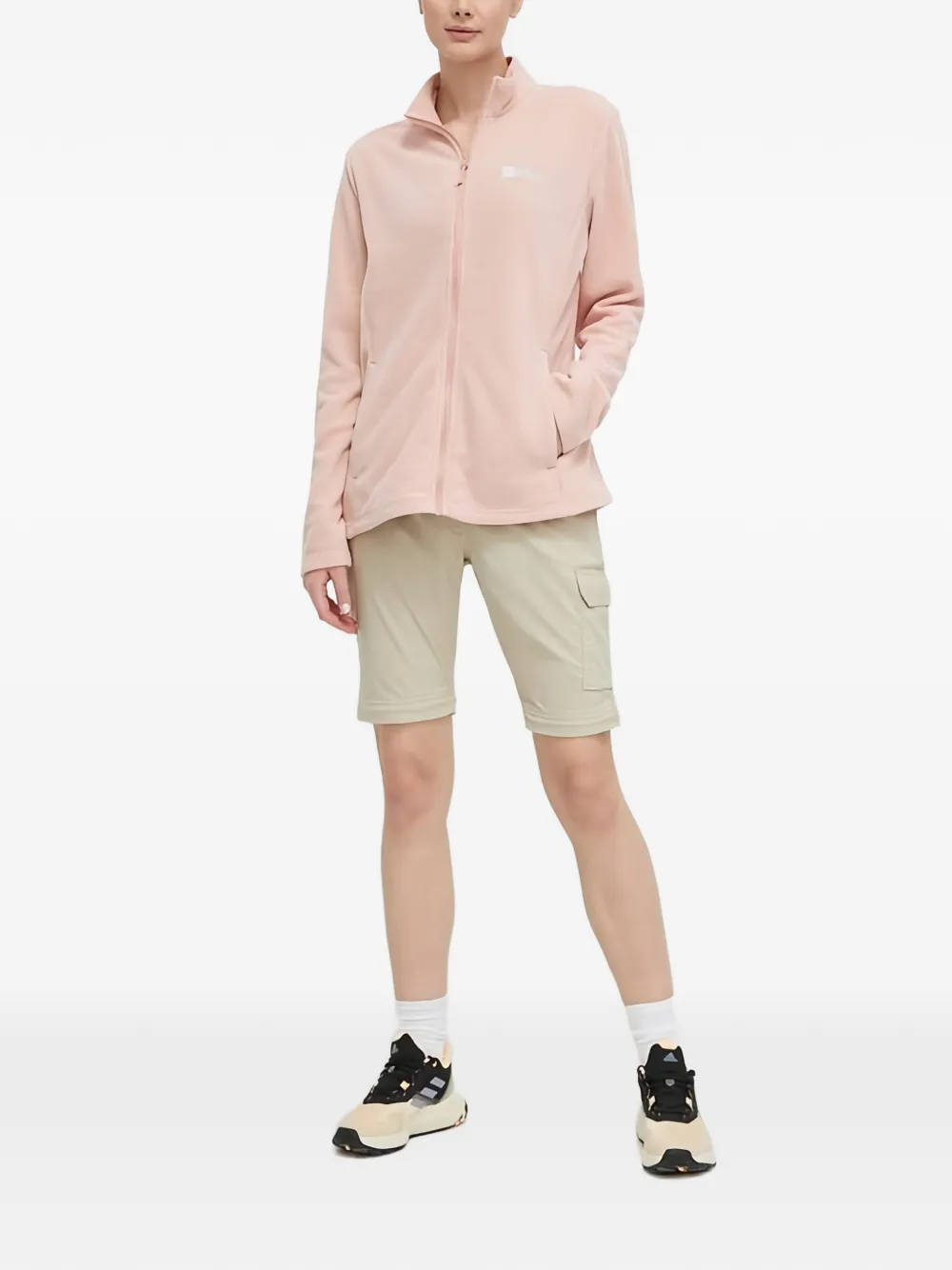 JACK WOLFSKIN Taunus Fz fleece sweater met rits Roze