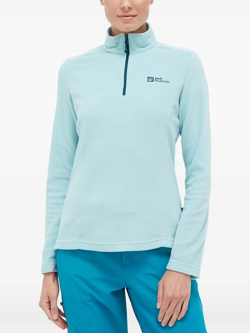 JACK WOLFSKIN long-sleeve zipped sweatshirt - Blu