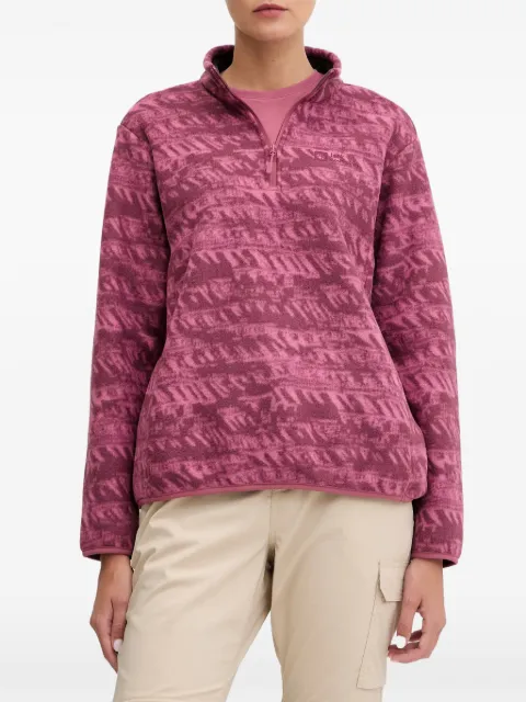 JACK WOLFSKIN zipped patterned sweatshirt