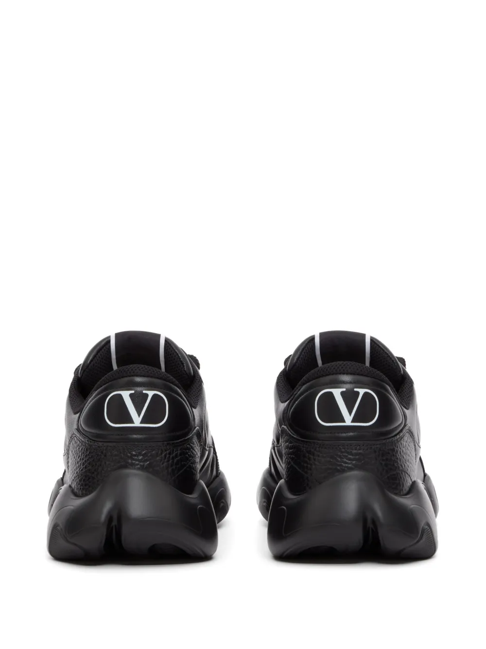 Valentino Garavani Bubbleback nappa leren sneakers Zwart