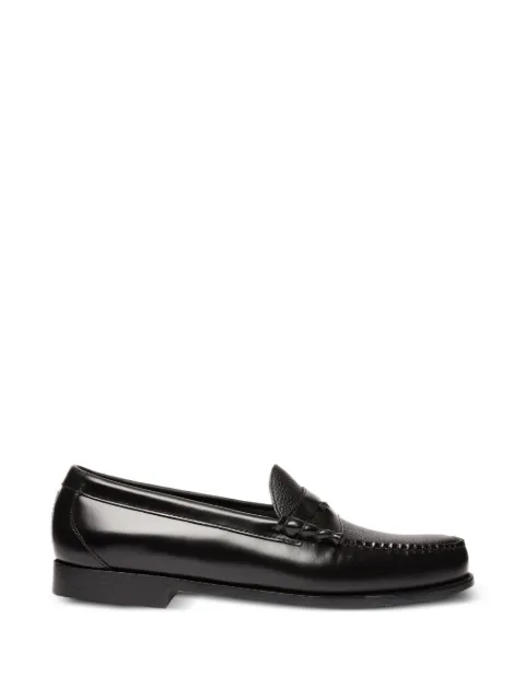 G.H.Bass polished hand-stitched loafers