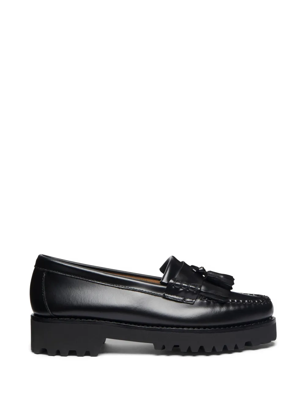 G.h.bass Weejuns 90s Esther Kiltie Tassel Loafers In Black