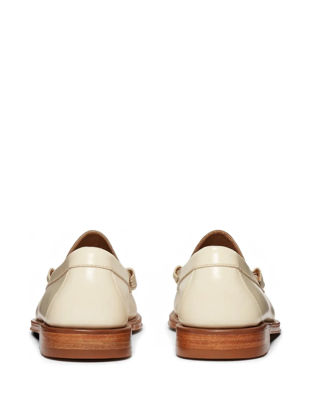 G.H.Bass Larson leren penny loafers Beige