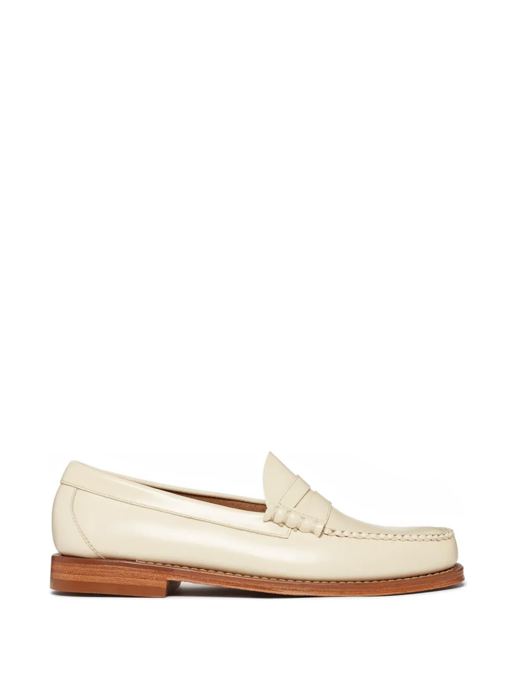 G.h.bass Larson Penny Leather Loafers In Neutral
